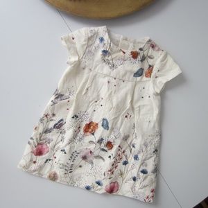 ZARA Toddler Floral Cotton Dress